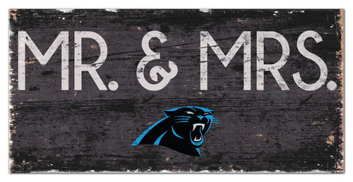 Carolina Panthers 0732-Mr. and Mrs. 6x12