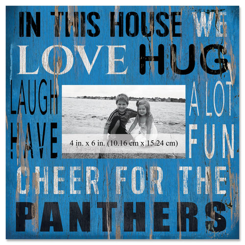 Carolina Panthers 0734-In This House 10x10 Frame