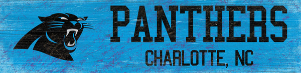 Carolina Panthers 0846-Team Name 6x24