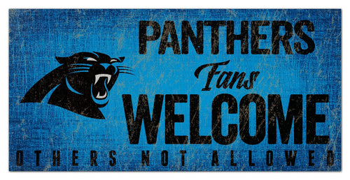 Carolina Panthers 0847-Fans Welcome 6x12
