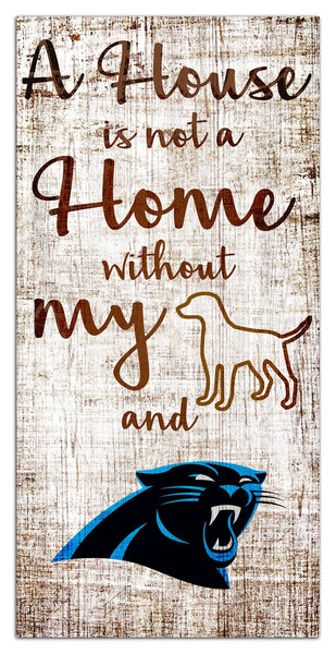Carolina Panthers 0867-A House is not a Home 6x12
