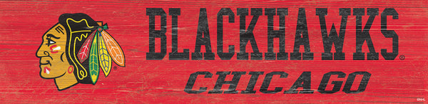 Chicago Blackhawks 0846-Team Name 6x24