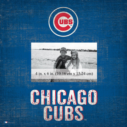 Chicago Cubs 0739-Team Name 10x10 Frame