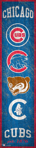 Chicago Cubs 0787-Heritage Banner 6x24