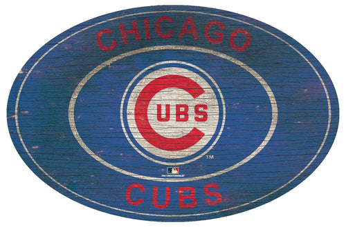 Chicago Cubs 0801-46in Heritage Logo Oval