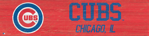 Chicago Cubs 0846-Team Name 6x24