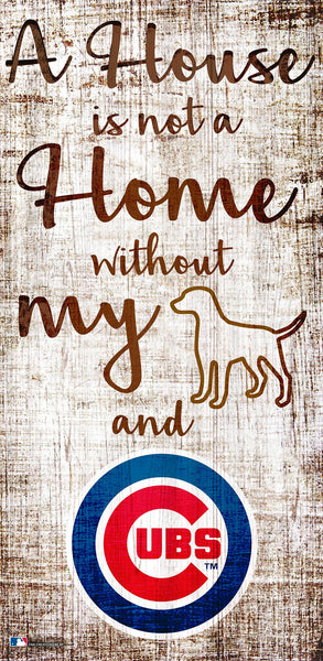 Chicago Cubs 0867-A House is not a Home 6x12