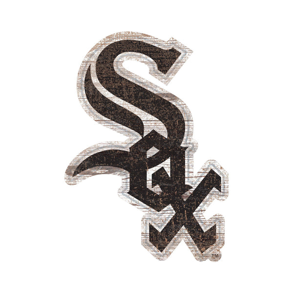 Chicago White Sox 0843-Distressed Logo Cutout 24in