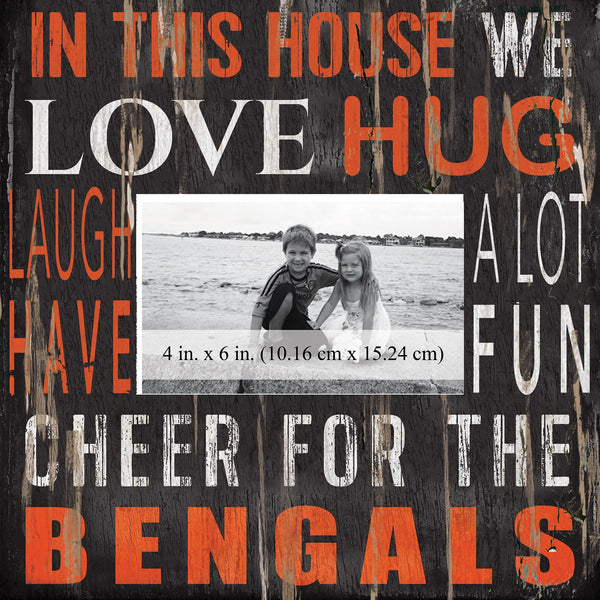 Cincinatti Bengals 0734-In This House 10x10 Frame