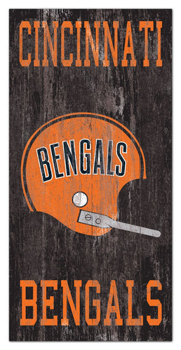 Cincinatti Bengals 0786-Heritage Logo w/ Team Name 6x12