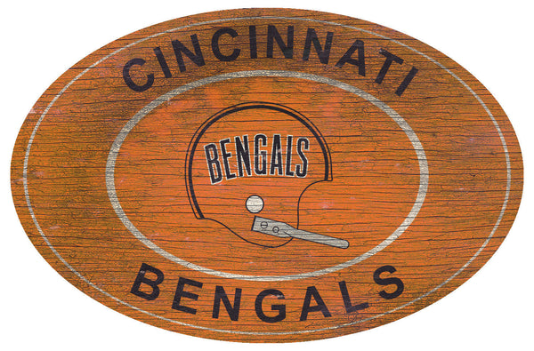 Cincinatti Bengals 0801-46in Heritage Logo Oval