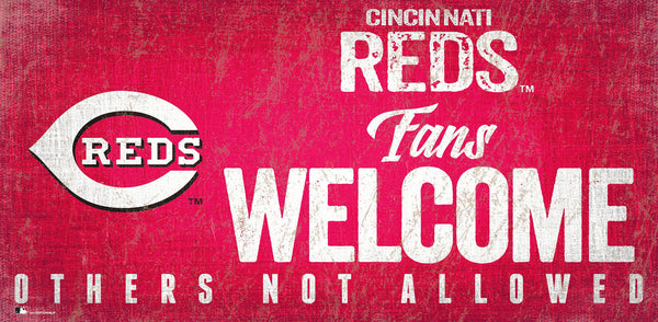 Cincinnati Reds 0847-Fans Welcome 6x12