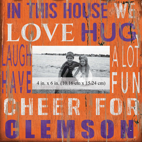 Clemson Tigers 0734-In This House 10x10 Frame