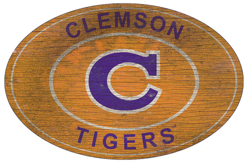 Clemson Tigers 0801-46in Heritage Logo Oval