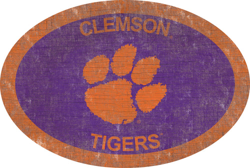 Clemson Tigers 0805-46in Team Color Oval
