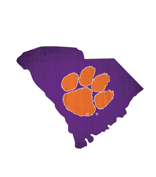 Clemson Tigers 0838-12in Team Color State