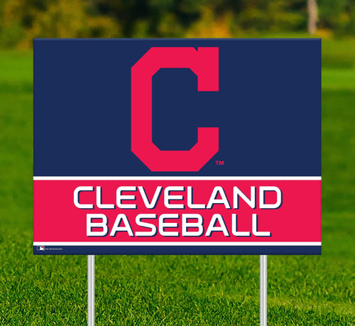 Cleveland Indians 2032-18X24 Team Name Yard Sign