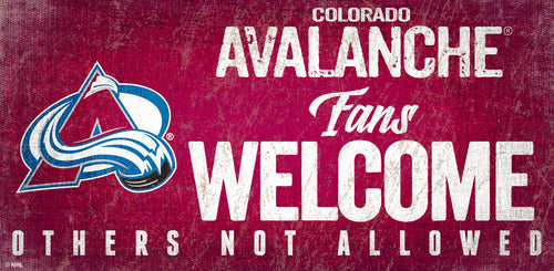 Colorado Avalanche 0847-Fans Welcome 6x12