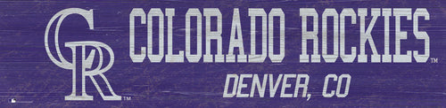 Colorado Rockies 0846-Team Name 6x24
