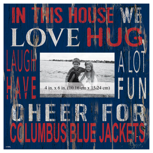 Columbus Blue Jackets 0734-In This House 10x10 Frame