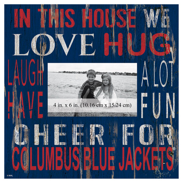 Columbus Blue Jackets 0734-In This House 10x10 Frame