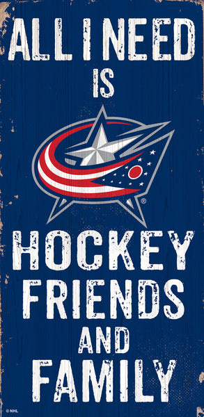 Columbus Blue Jackets 0738-Friends and Family 6x12