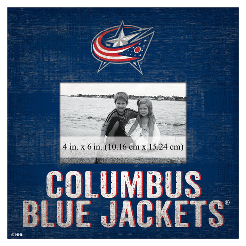 Columbus Blue Jackets 0739-Team Name 10x10 Frame