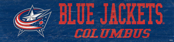 Columbus Blue Jackets 0846-Team Name 6x24