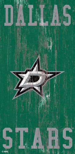 Dallas Stars 0786-Heritage Logo w/ Team Name 6x12