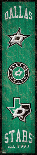 Dallas Stars 0787-Heritage Banner 6x24