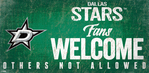 Dallas Stars 0847-Fans Welcome 6x12