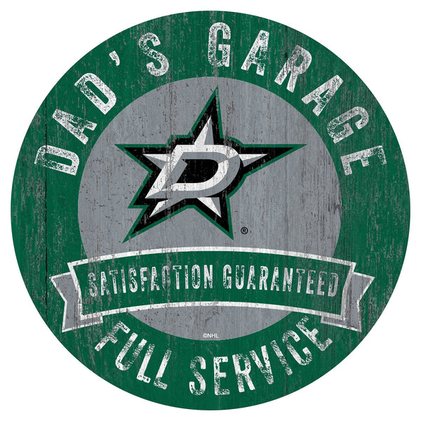 Dallas Stars 0862-12in Dad's Garage Circle