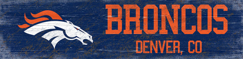 Denver Broncos 0846-Team Name 6x24