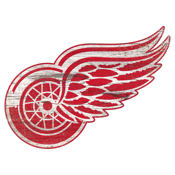 Detroit Red Wings 0843-Distressed Logo Cutout 24in