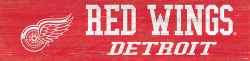 Detroit Red Wings 0846-Team Name 6x24