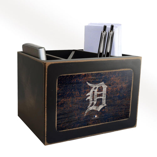 Detroit Tigers 0767-Distressed Desktop Organizer w/ Team Color