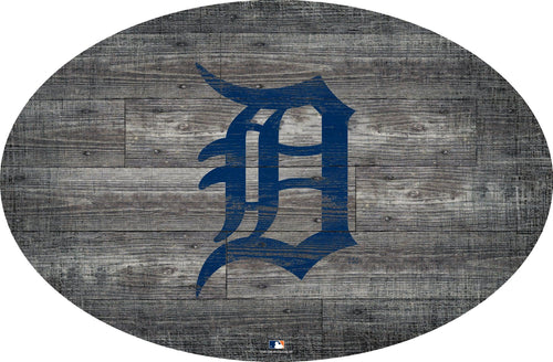 Detroit Tigers 0773-46in Distressed Wood Oval