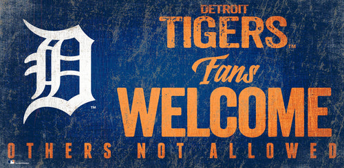 Detroit Tigers 0847-Fans Welcome 6x12