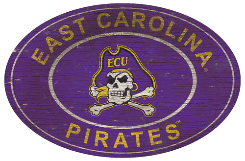 East Carolina Panthers 0801-46in Heritage Logo Oval