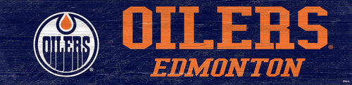 Edmonton Oilers 0846-Team Name 6x24