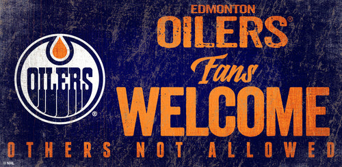 Edmonton Oilers 0847-Fans Welcome 6x12