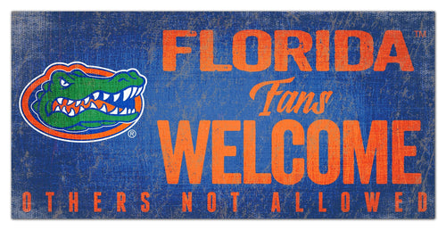 Florida Gators 0847-Fans Welcome 6x12