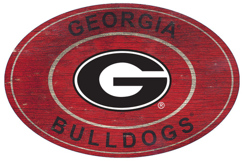 Georgia Bulldogs 0801-46in Heritage Logo Oval