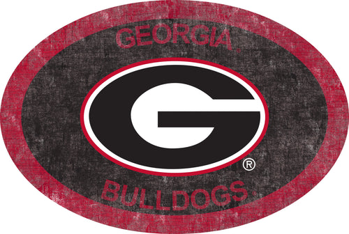 Georgia Bulldogs 0805-46in Team Color Oval