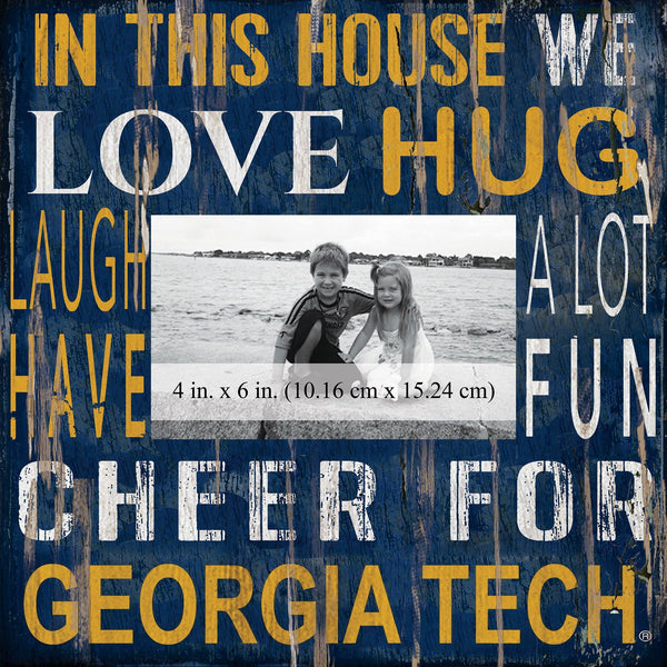 Georgia Tech Yellow Jackets 0734-In This House 10x10 Frame