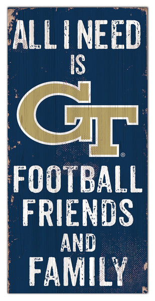 Georgia Tech Yellow Jackets 0738-Friends and Family 6x12