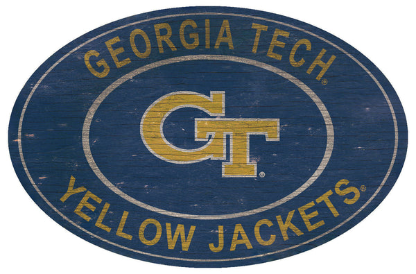 Georgia Tech Yellow Jackets 0801-46in Heritage Logo Oval