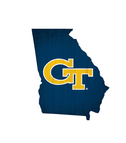 Georgia Tech Yellow Jackets 0838-12in Team Color State