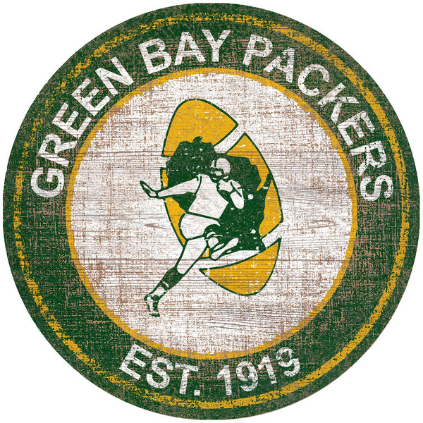 Green Bay Packers 0744-Heritage Logo Round