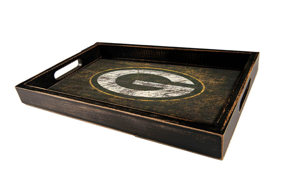 Green Bay Packers 0760-Distressed Tray w/ Team Color